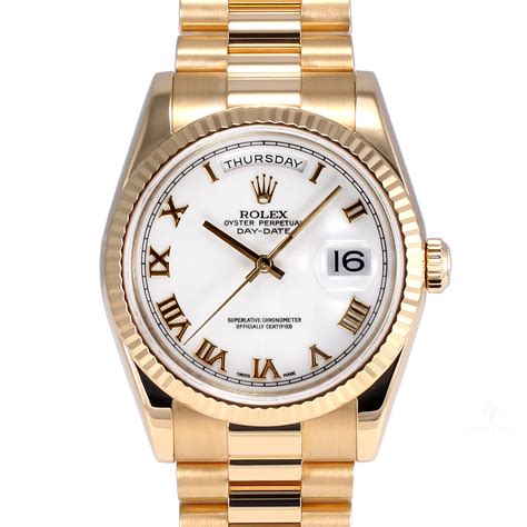 rolex roman numerals day date|rolex day date smooth bezel.